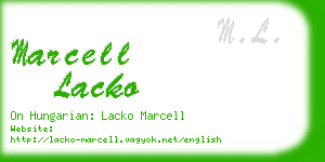 marcell lacko business card